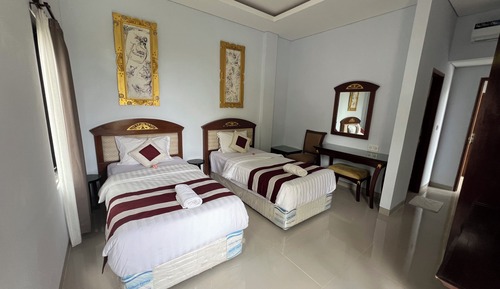 Chambre Supérieure avec lits jumeaux, vue jardin