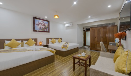 Habitación triple Deluxe, vistas al jardín