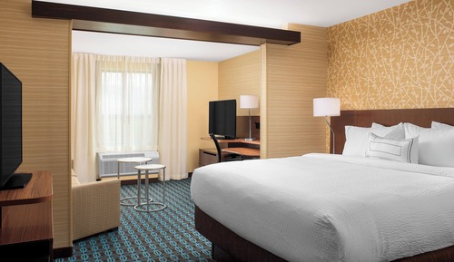 Suite, 1 très grand lit et 1 canapé-lit (Mobility/Hearing Access, Roll-In Shwr)