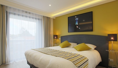 Chambre Double, salle de bains privée, vue cour intérieure (Avec Terrasse privée)
