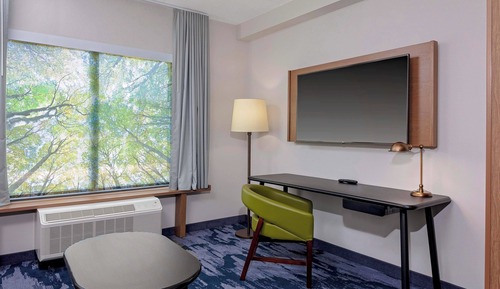 Suite, 1 très grand lit et 1 canapé-lit, non-fumeurs (Mobility/Hearing Access, Roll-in Shwr)