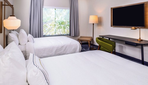 Chambre, 2 grands lits (Mobility Accessible, Roll-In Shower)