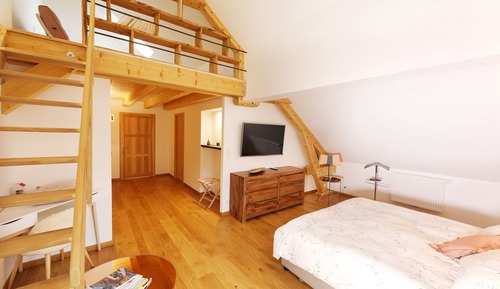 Chambre, accessible aux personnes à mobilité réduite (Blegny)
