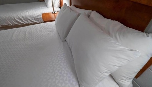 Chambre Économique, 2 lits doubles, accessible aux personnes à mobilité réduite, non-fumeurs