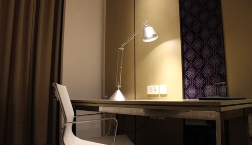 Chambre, 2 lits une place, vue ville