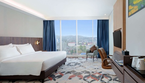 Chambre Supérieure, 1 grand lit, vue ville