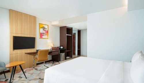 Chambre Deluxe, 1 grand lit, balcon, vue mer