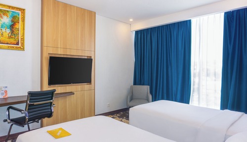 Chambre Supérieure, 2 lits une place, vue ville