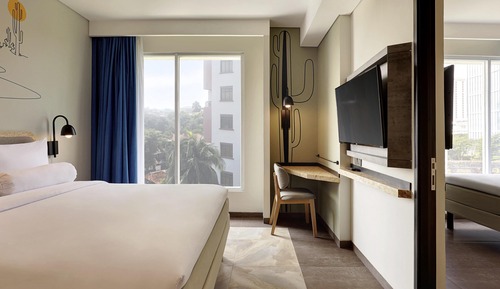 Chambre Familiale, 2 lits doubles, chambres communicantes