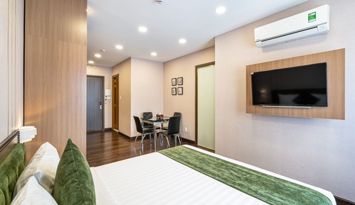Studio, 1 grand lit, non-fumeurs, vue ville