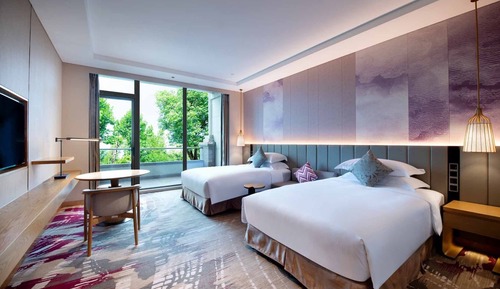 Chambre Standard, 2 lits une place, balcon