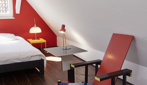 Chambre Design, vue jardin