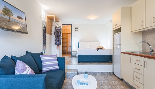 Studio Standard, vue mer, en bord de plage (Thalassa)