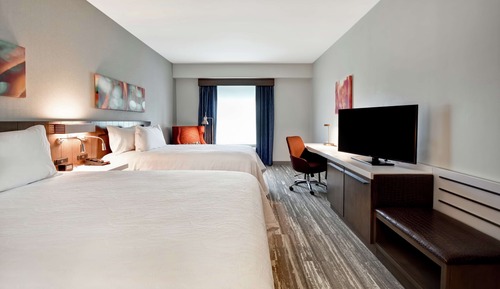 Chambre, 2 grands lits, accessible aux personnes à mobilité réduite (Hearing)