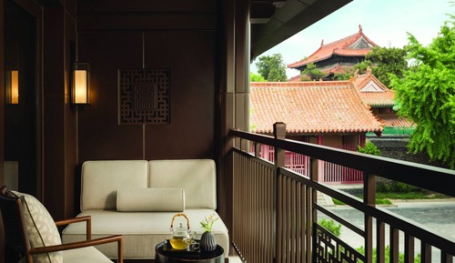 Chambre « Premier », 1 très grand lit, balcon, vue jardin