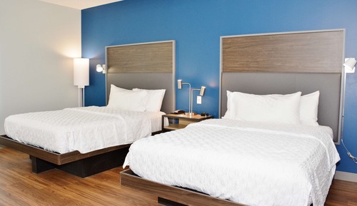 Chambre, 2 grands lits, accessible aux personnes à mobilité réduite (Hearing)