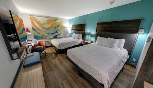 Chambre, 2 grands lits