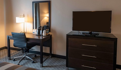 Chambre, 1 très grand lit, accessible aux personnes à mobilité réduite, non-fumeurs (Mobility)