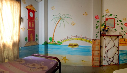 Chambre Triple, salle de bains commune