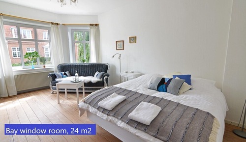 Chambre Double, salle de bains commune