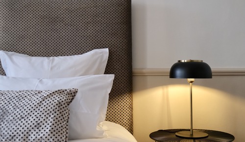 Chambre Supérieure Double ou avec lits jumeaux, terrasse, vue jardin