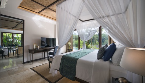 Villa, 3 chambres, piscine privée, vue établissement