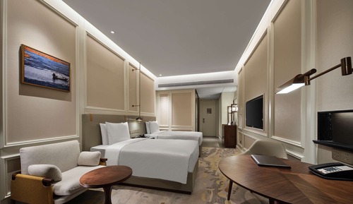Chambre, 2 lits une place