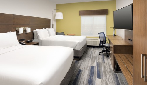 Chambre Standard, 2 grands lits, accessible aux personnes à mobilité réduite (Communication)