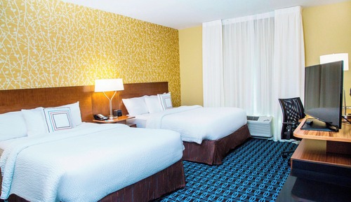 Chambre, 2 grands lits