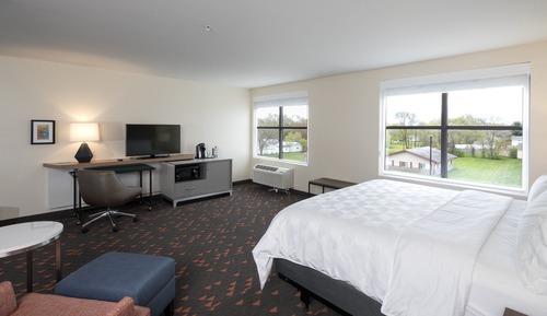 Chambre Standard, 1 très grand lit, accessible aux personnes à mobilité réduite (Mobil, Tub)