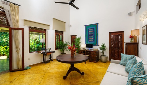 Chambre Double Luxe, 1 très grand lit, vue jardin