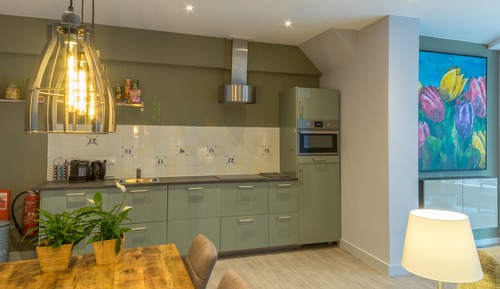 Appartement Deluxe, 1 chambre, cuisine, rez-de-chaussée (Tulp)