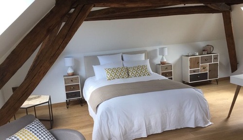 Chambre Double, salle de bains privée (Combles)