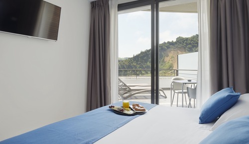 Chambre Double Deluxe, terrasse, vue partielle sur l'océan