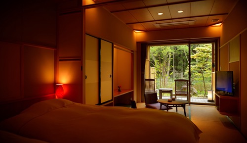 Chambre Deluxe, non-fumeurs (with Tatami Area & Open-Air Bath)