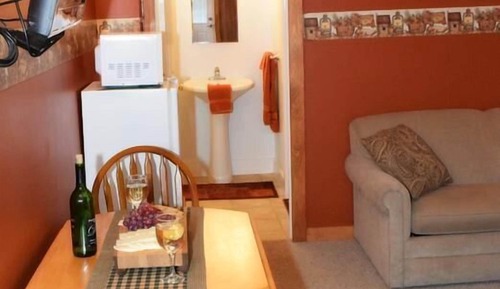Chambre, 1 grand lit et 1 canapé-lit, patio (Cabin Room)
