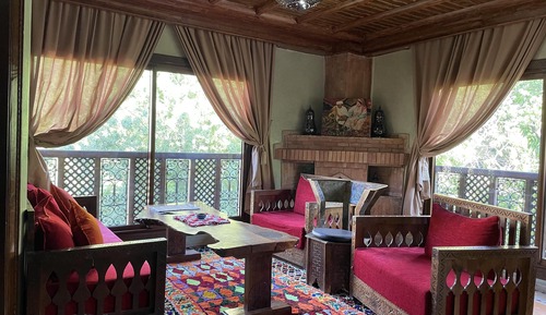 Suite Luxe, 1 chambre, cheminée, vue piscine