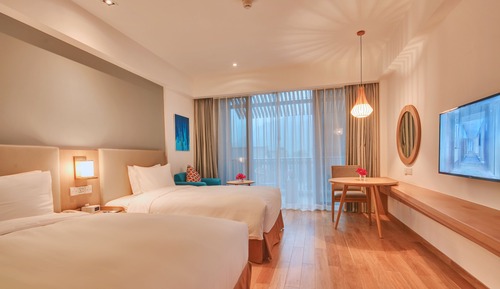 Chambre Standard, 2 lits une place, vue montagne