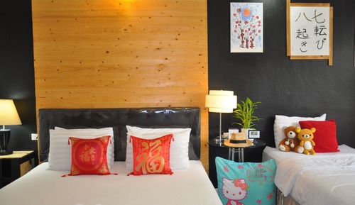Chambre Familiale, 2 chambres, vue jardin, côté jardin