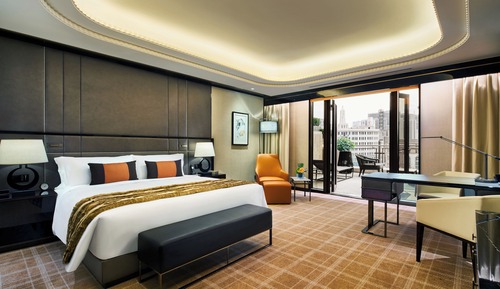 Chambre « Premier », 1 très grand lit, terrasse (River)