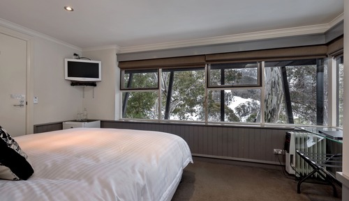 Chambre Double Panoramique, 1 grand lit, vue montagne, côté montagne