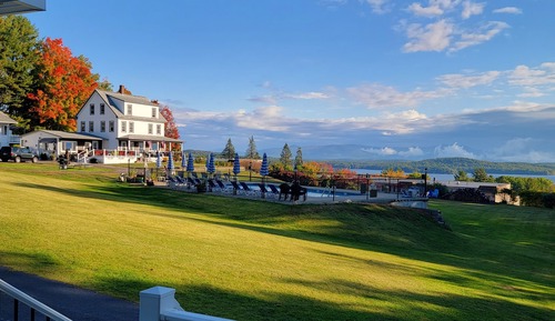 Cabane, vue lac