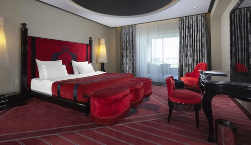 Chambre Luxe Double ou avec lits jumeaux, vue partielle sur la mer