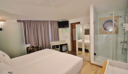 Chambre avec lits jumeaux, terrasse