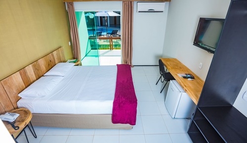 Chambre Deluxe Double ou avec lits jumeaux, 1 chambre, balcon, vue piscine