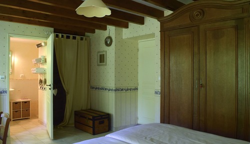 Chambre Double, salle de bains privée, vue jardin