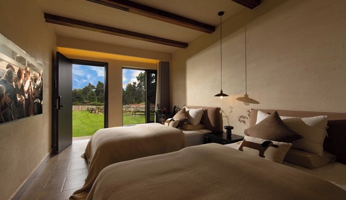 Chambre Panoramique avec lits jumeaux, vue jardin