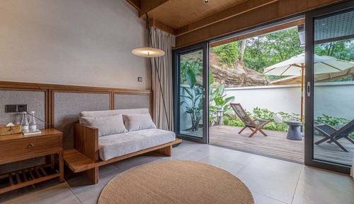Cabane Luxe, vue jardin