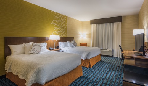 Chambre, 2 grands lits