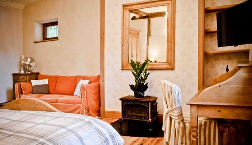 Chambre Double, salle de bains privée, vue montagne (Chambre Ocre)